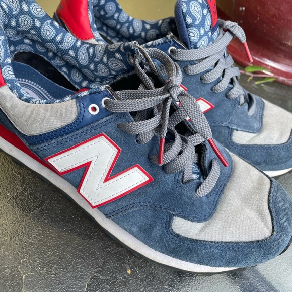 New Balance 574 Blue Paisley size 9 - Picture 2 of 6